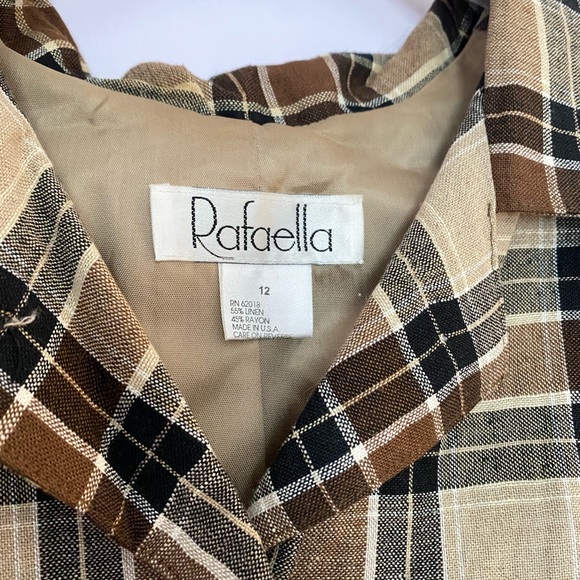 plaid mini vest - Picture 2 of 4